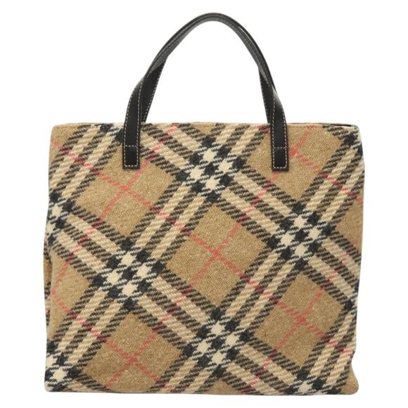 Burberry Nova Check Beige Wool tote - Picture 1 of 10